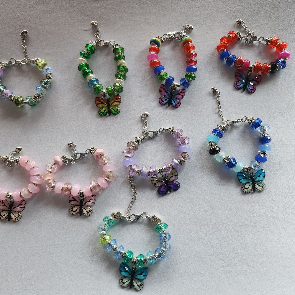 Colorful Butterfly Charm Bracelets ($10) For Each Bracelet . - Picture 5 of 10